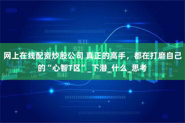网上在线配资炒股公司 真正的高手，都在打磨自己的“心智T区”_下潜_什么_思考