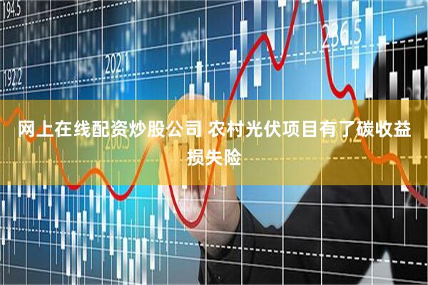 网上在线配资炒股公司 农村光伏项目有了碳收益损失险